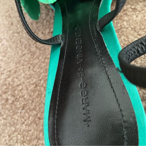 RARE Marco De Vincenzo Green Slingback Sandals - Picture 7 of 15